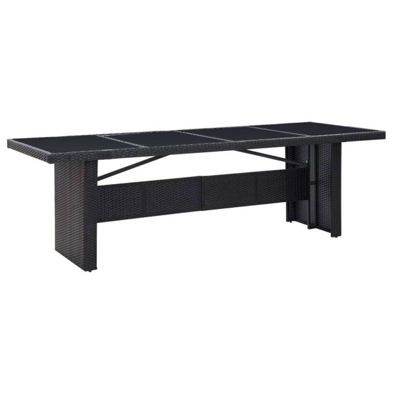 vidaXL GARTENTISCH Schwarz