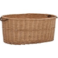 Riceel - vidaXL Holzkorb mit Tragegriffen 78 x 54 x 34 cm Natur Weide von RICEEL