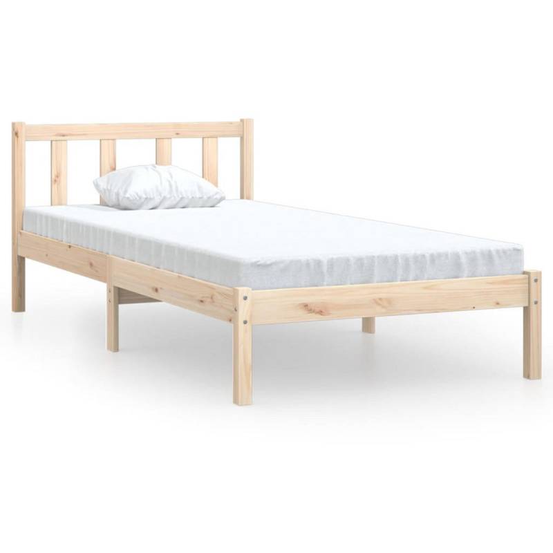 vidaXL MASSIVHOLZBETT Braun