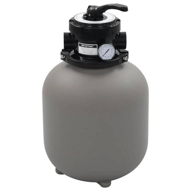 vidaXL POOL-SANDFILTER Grau