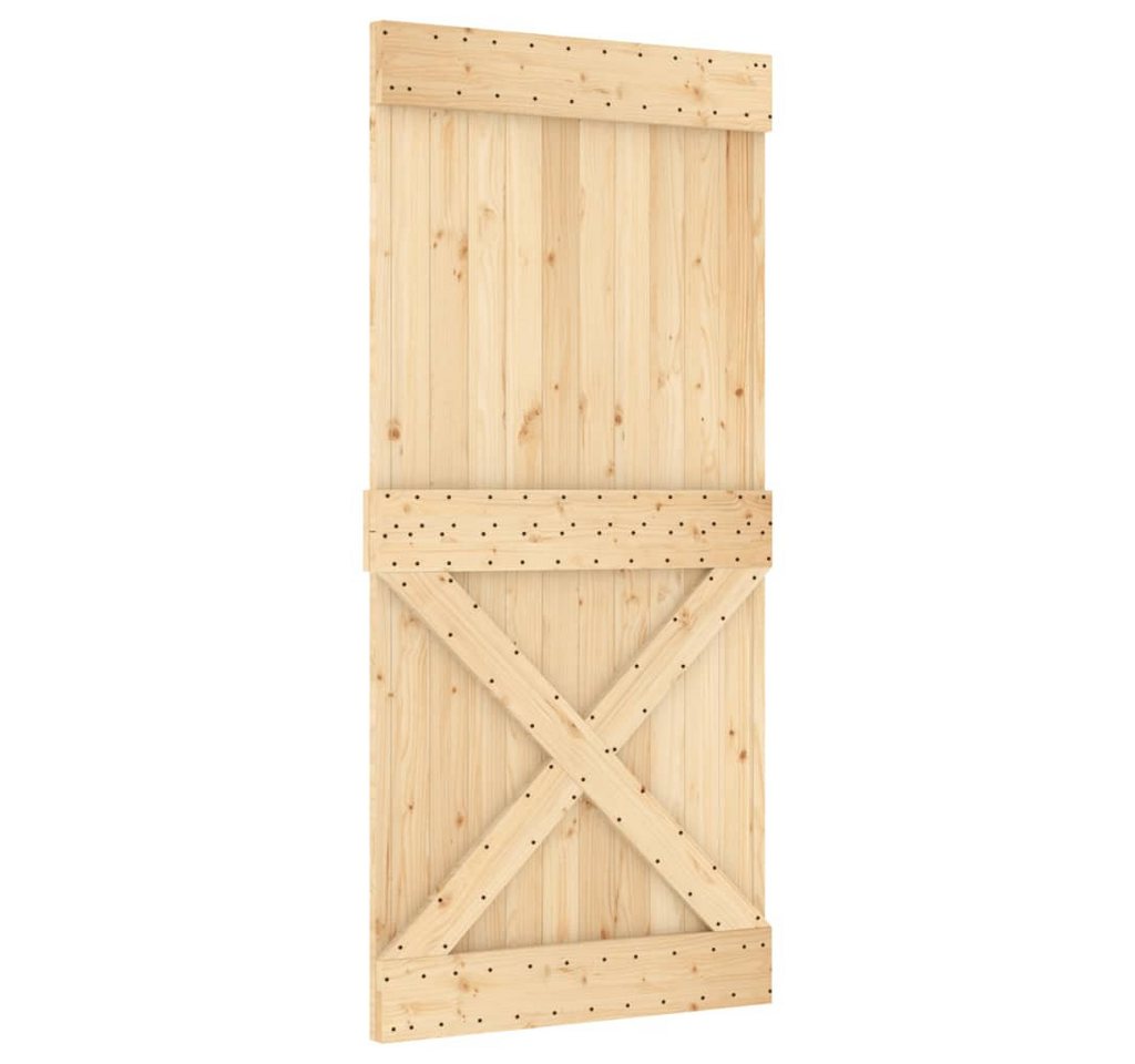 vidaXL Schiebetür Tür NARVIK 95x210 cm Massivholz Kiefer (1-St) von Vidaxl