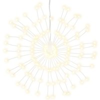 vidaXL Weihnachtsbeleuchtungen Feuerwerk 8 Stk. 140 LEDs Warmweiß 17cm von RICEEL