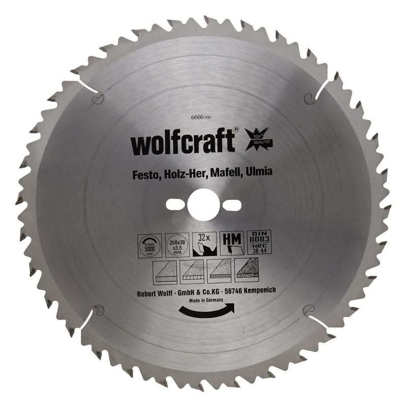 wolfcraft 1 Tisch-Kreissägebl. HM, 32 Zähne ø350mm von wolfcraft