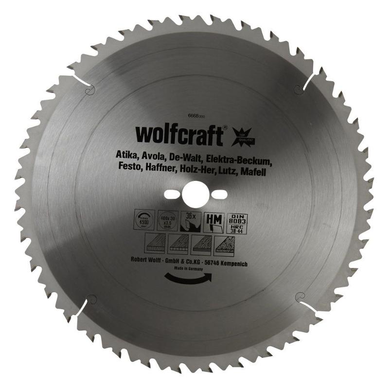 wolfcraft 1 Tisch-Kreissägebl. HM, 36 Zähne ø400mm von wolfcraft