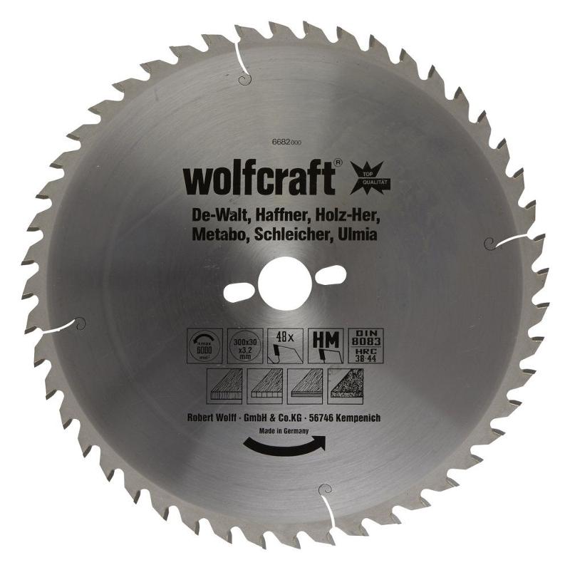 wolfcraft 1 Tisch-Kreissägebl. HM, 48 Zähne ø300mm von wolfcraft
