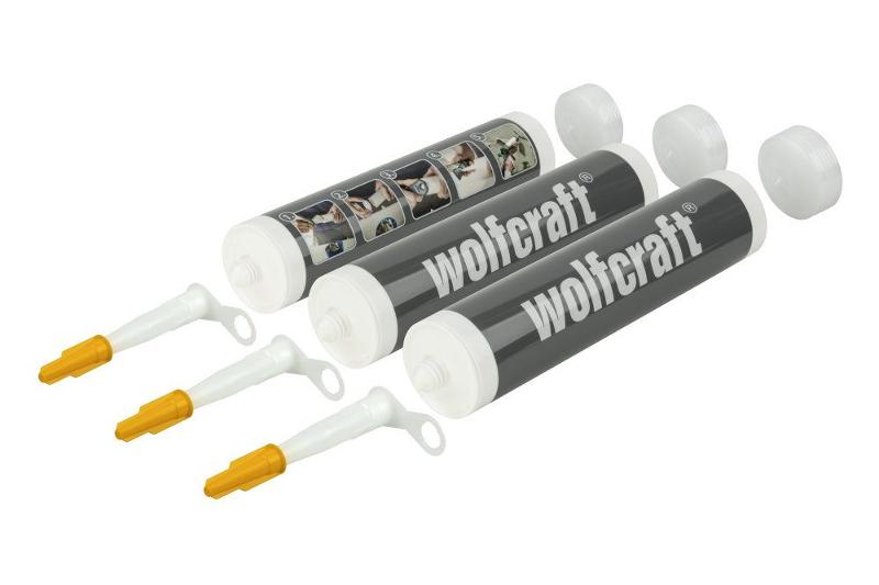 wolfcraft 3 Leerkartuschen 310ml - 4044000 von wolfcraft