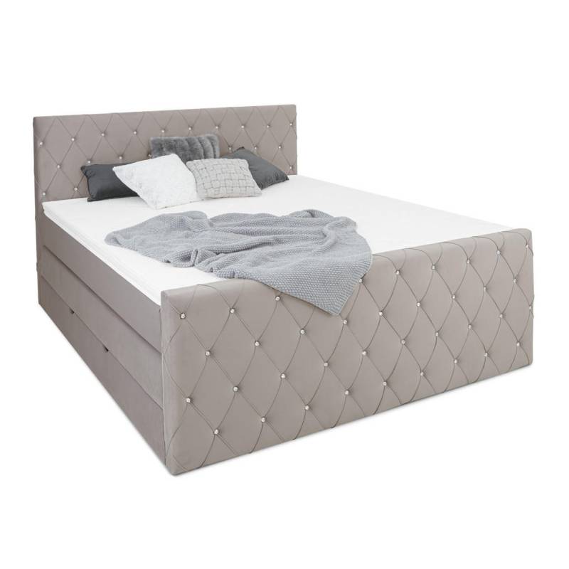 wonello BOXSPRINGBETT Grau