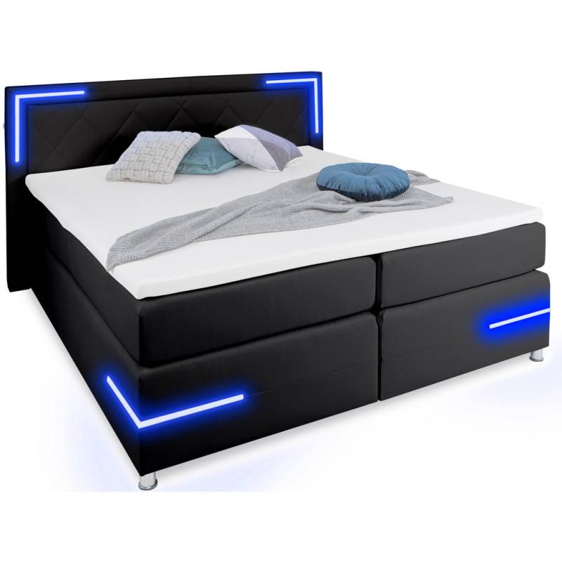 wonello BOXSPRINGBETT Schwarz