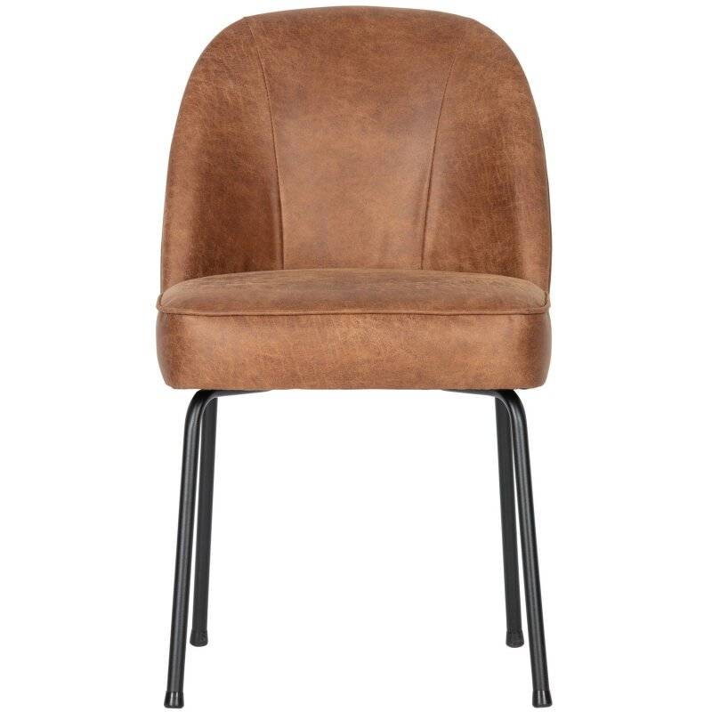 woood - Vogue - 2er Set Esszimmerstuhl - Ecoleder - Cognac
