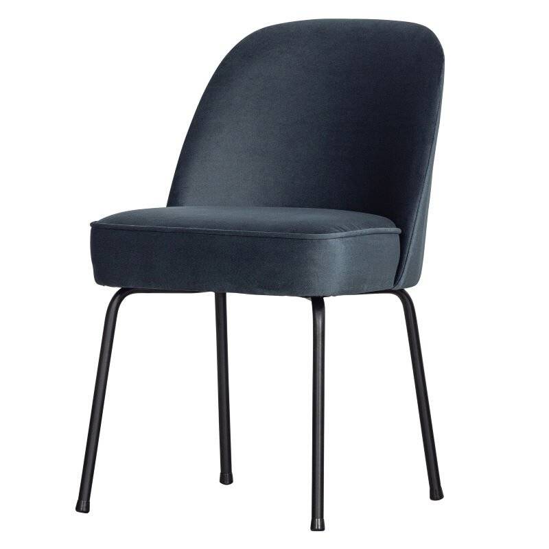 woood - Vogue - 2er Set Esszimmerstuhl - Samt - Blau