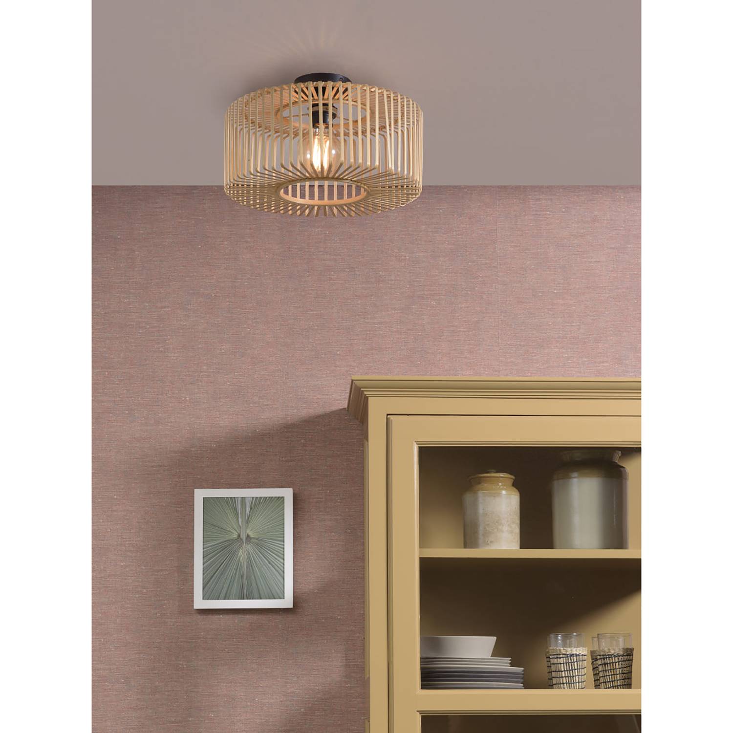 home24 Deckenleuchte Bromo Ø 40cm Beige Material: Massivholz Oberfläche Holz: Beschichtet Oberfläche Metall: Lackiert E27 home24 Deckenleuchte Bromo Ø 40cm Beige Material: Massivholz Oberfläche Holz: Beschichtet Oberfläche Metall: Lackiert E27 von home24