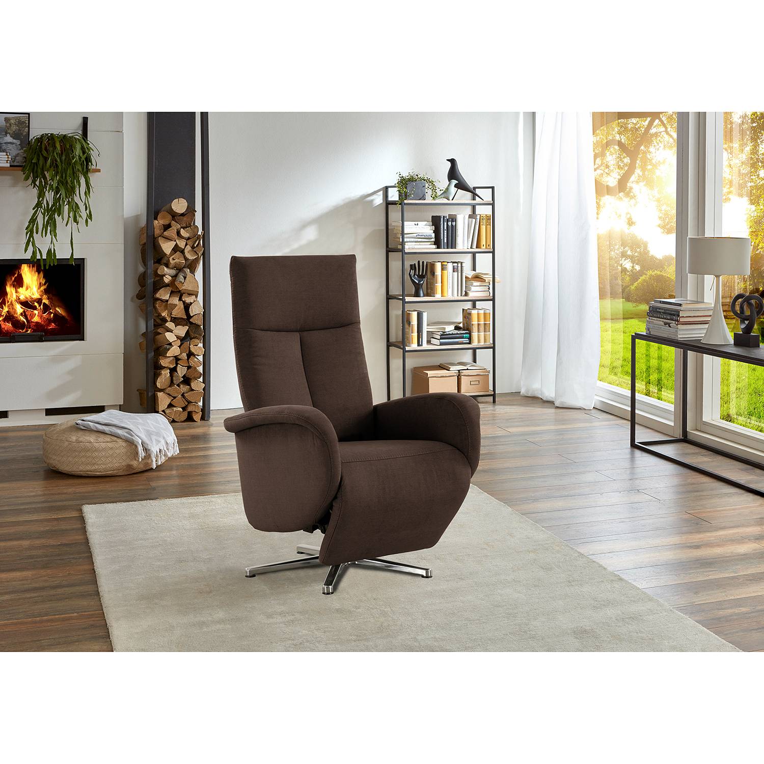 home24 Relaxsessel Nesebar II Braun Flachgewebe Olea Manuelle Verstellung ohne Aufstehhilfe/Relaxfunktion 75 x 112 x 82cm home24 Relaxsessel Nesebar II Braun Flachgewebe Olea Manuelle Verstellung ohne Aufstehhilfe/Relaxfunktion 75 x 112 x 82cm von home24