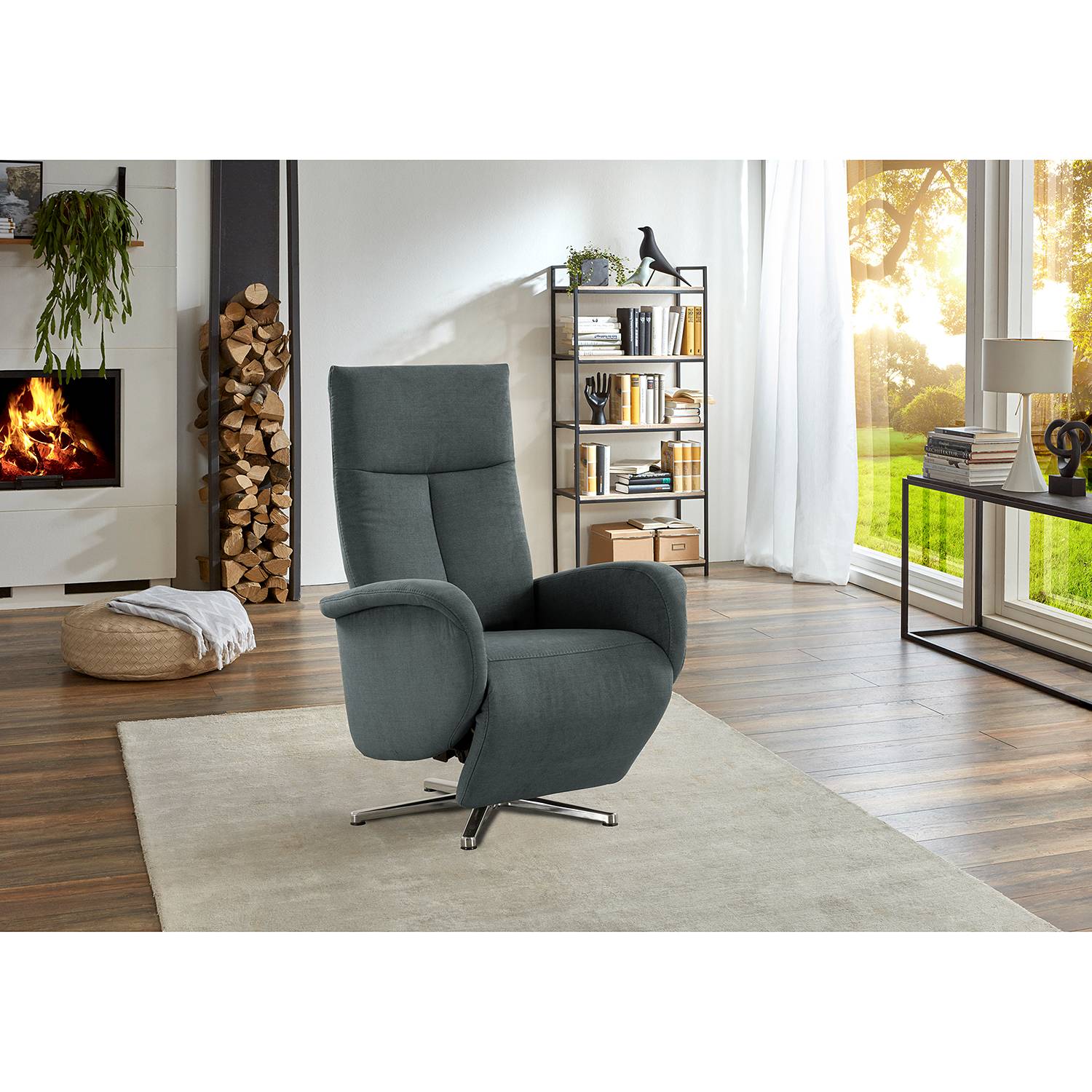 home24 Relaxsessel Nesebar II Grau Flachgewebe Olea Manuelle Verstellung ohne Aufstehhilfe/Relaxfunktion 75 x 112 x 82cm home24 Relaxsessel Nesebar II Grau Flachgewebe Olea Manuelle Verstellung ohne Aufstehhilfe/Relaxfunktion 75 x 112 x 82cm von home24