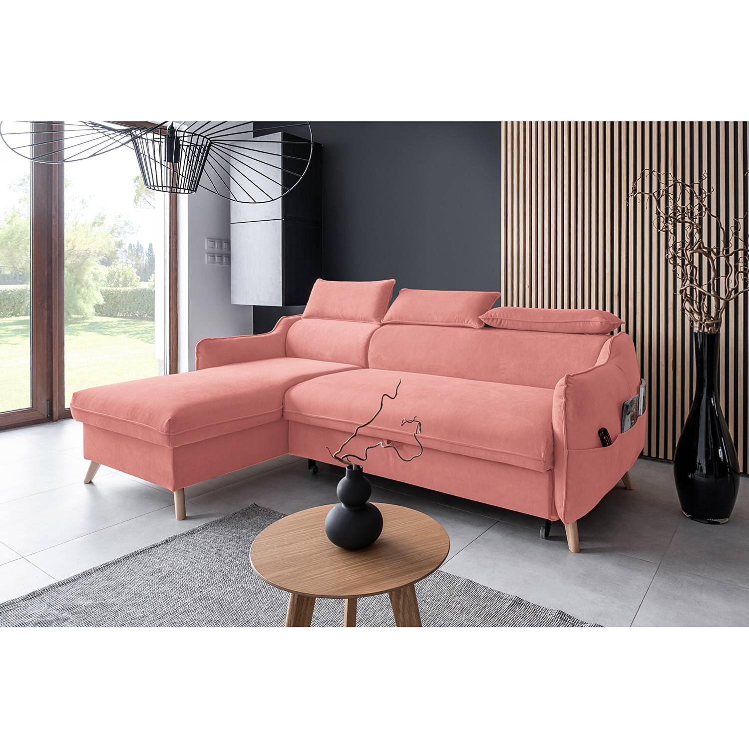 Ecksofa Huesca mit Longchair von loftscape