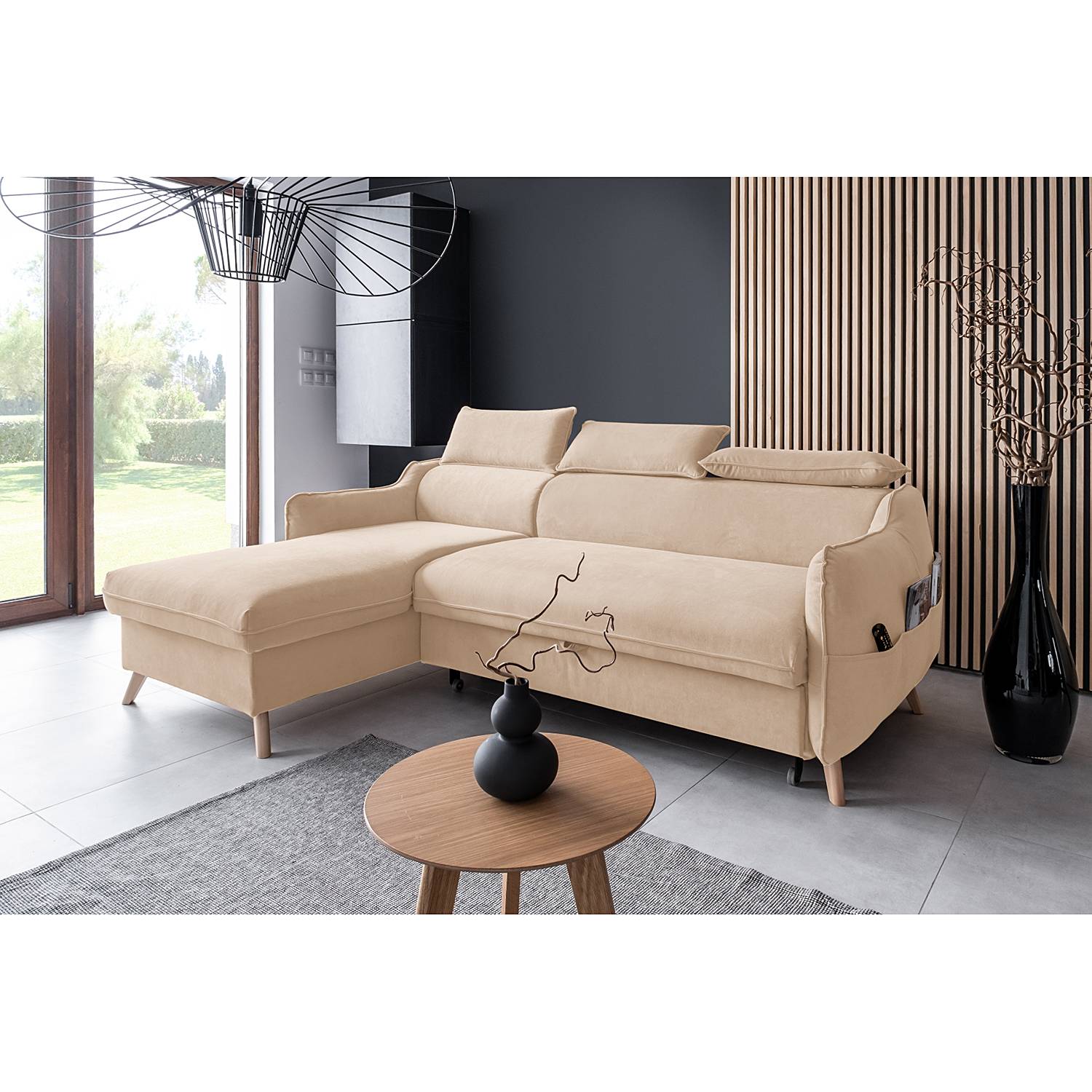 Ecksofa Huesca mit Longchair von loftscape