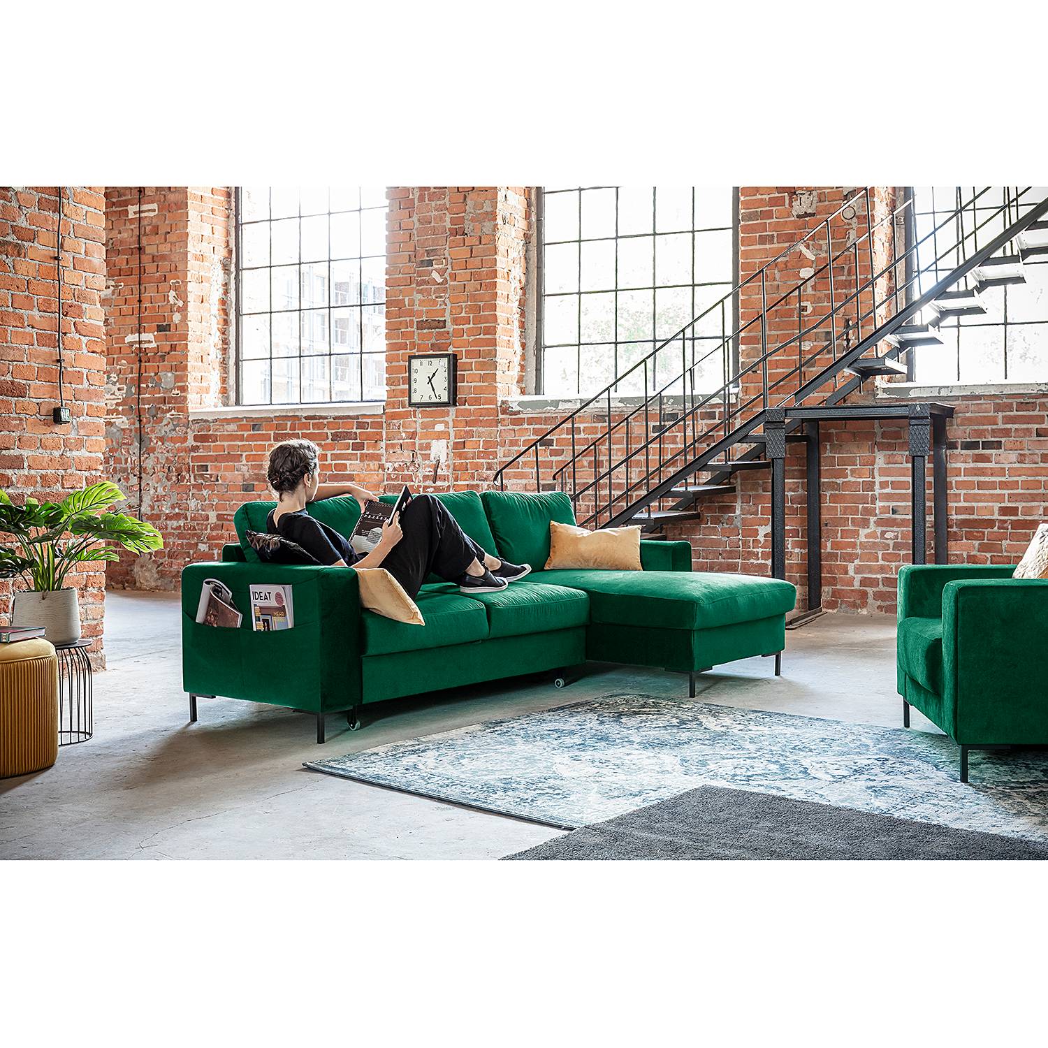 Ecksofa Sagata mit Longchair von loftscape