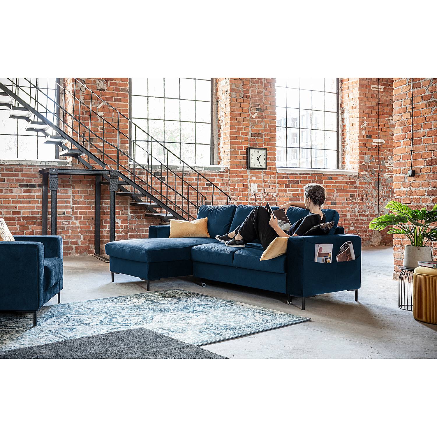 Ecksofa Sagata mit Longchair von loftscape