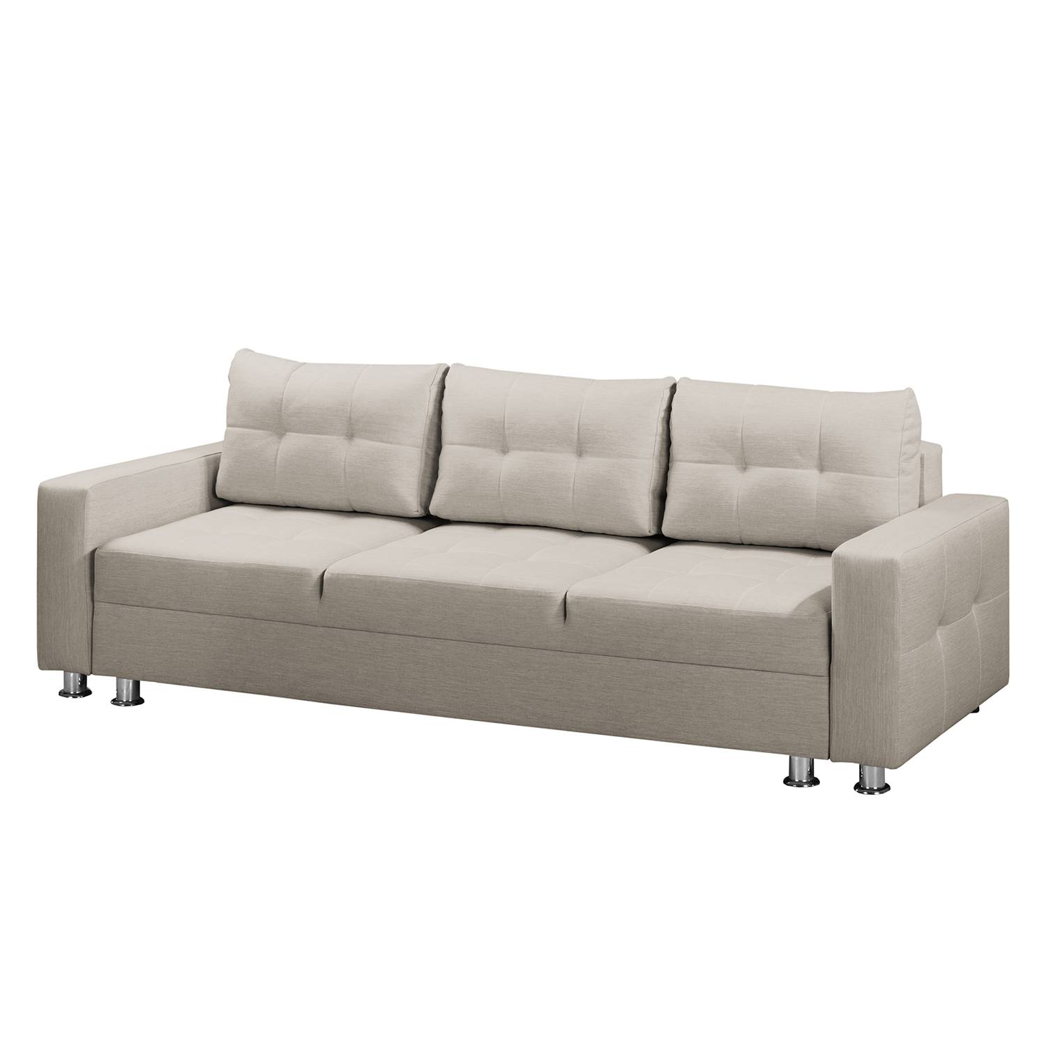 Fredriks Schlafsofa Upwell Schwedisch Weiß Strukturstoff 236x72x96 cm von home24