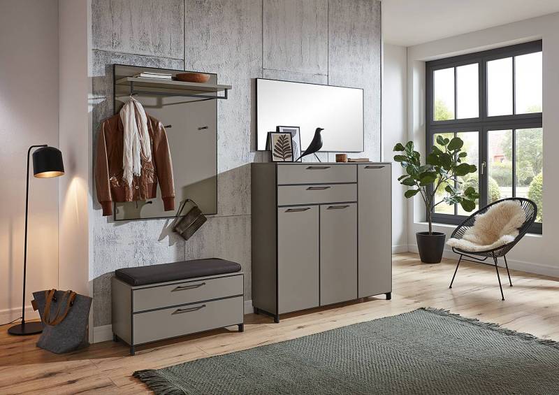 home24 Garderobenpaneel 80 x 109cm Braun/Taupe von home24