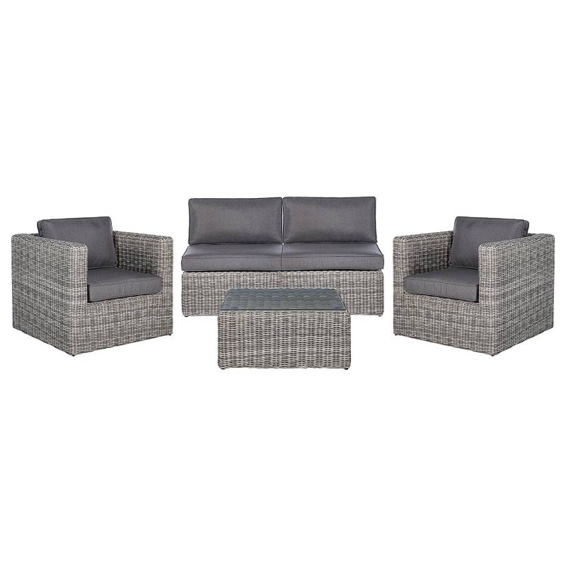 Loungeset Voia aus Polyrattan 5-teilig B von Jardi