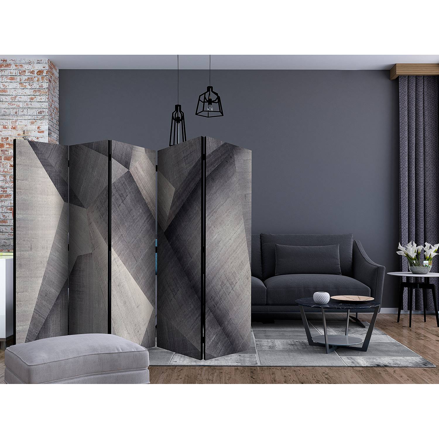 home24 Paravent Abstract Blocks Vlies / Buche Grau 225 x 172cm home24 Paravent Abstract Blocks Vlies / Buche Grau 225 x 172cm von home24