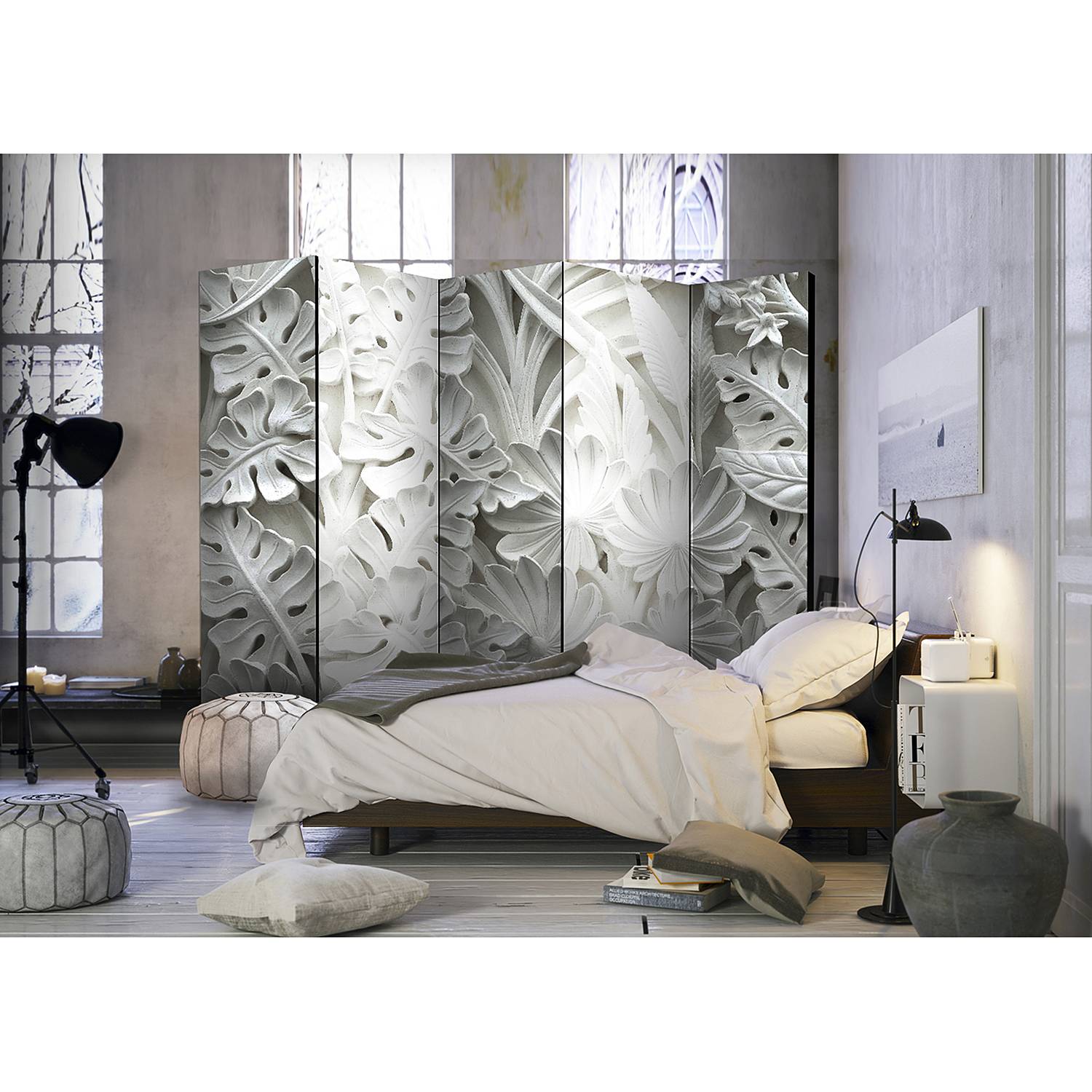 home24 Paravent Alabaster Garden Vlies / Buche Weiß 225 x 172cm home24 Paravent Alabaster Garden Vlies / Buche Weiß 225 x 172cm von home24