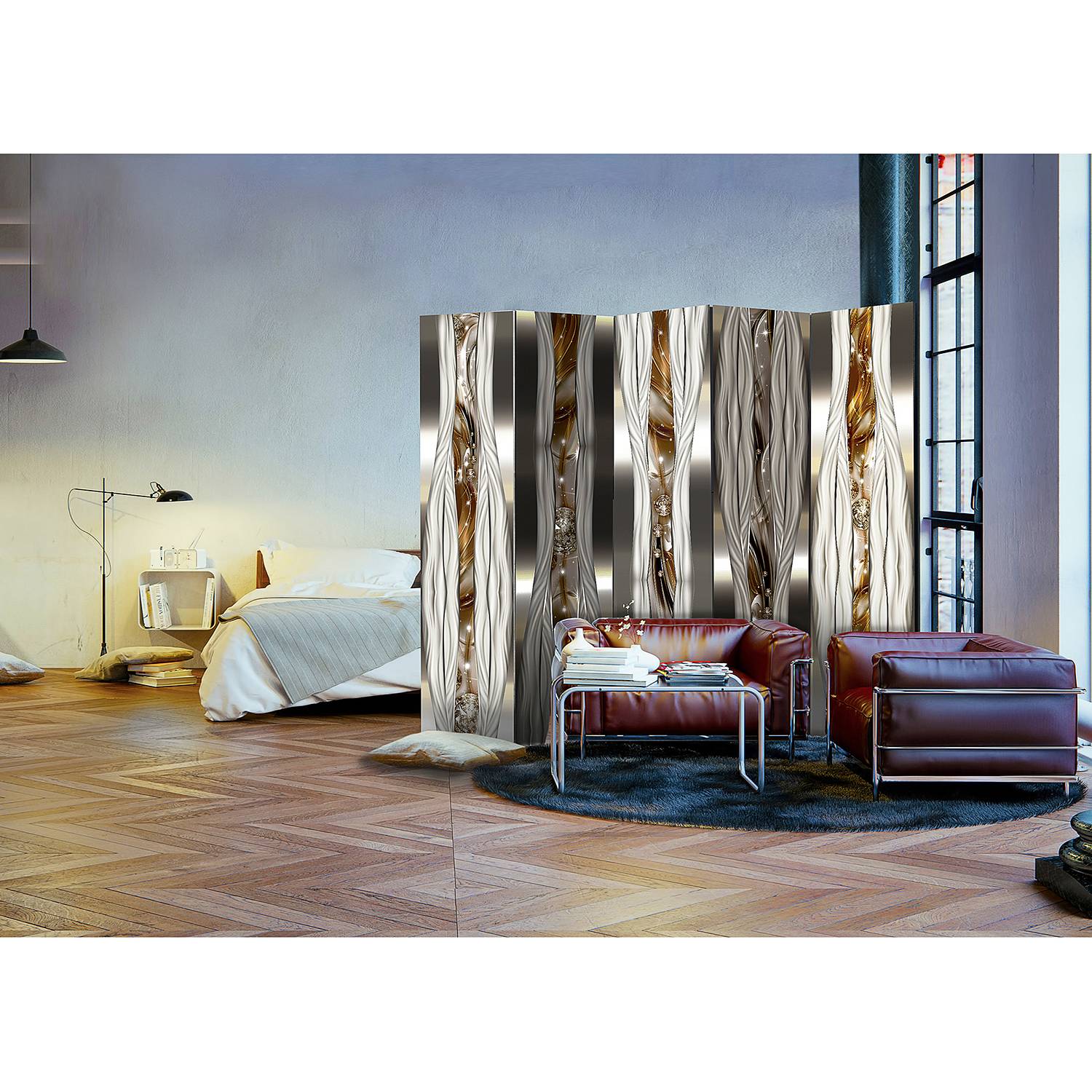 home24 Paravent Art. Expression Vlies / Buche Metall 225 x 172cm home24 Paravent Art. Expression Vlies / Buche Metall 225 x 172cm von home24