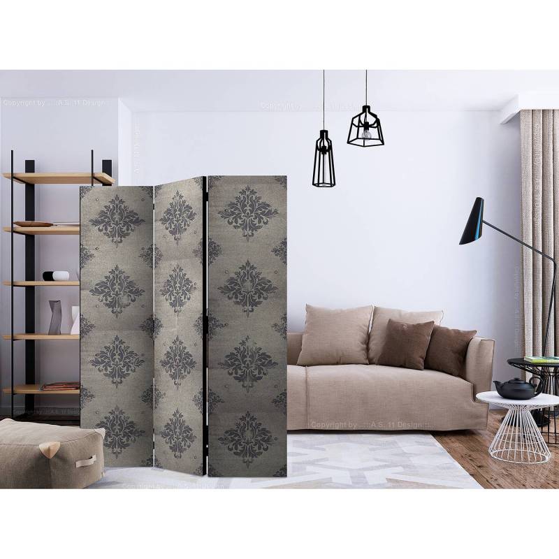 home24 Paravent Autumn Reverie Vlies / Buche Grau 135 x 172cm von home24