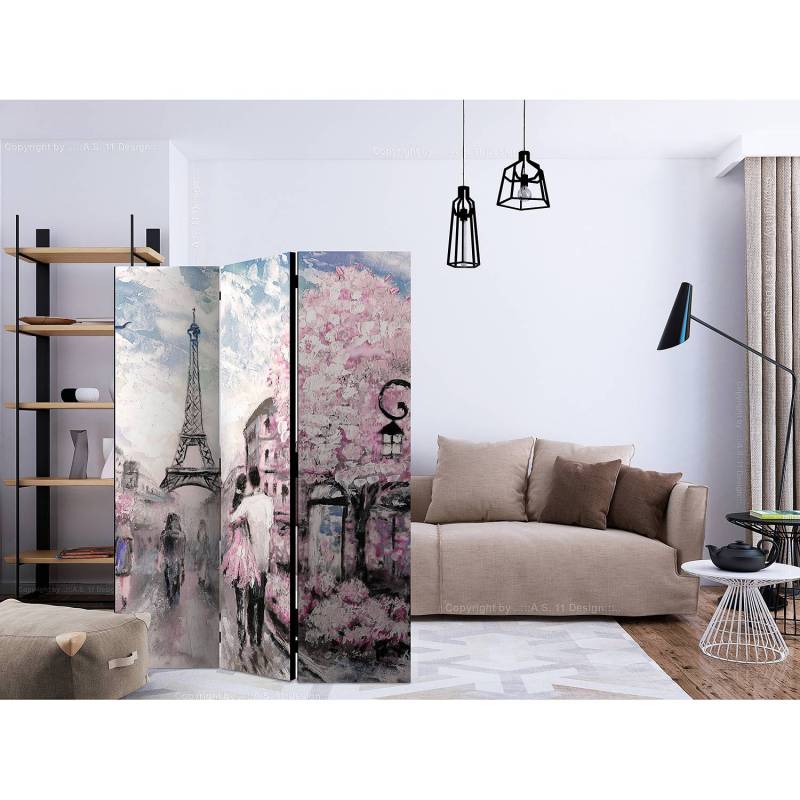 home24 Paravent Autumn Sky Vlies / Buche Multicolor 135 x 172cm von home24
