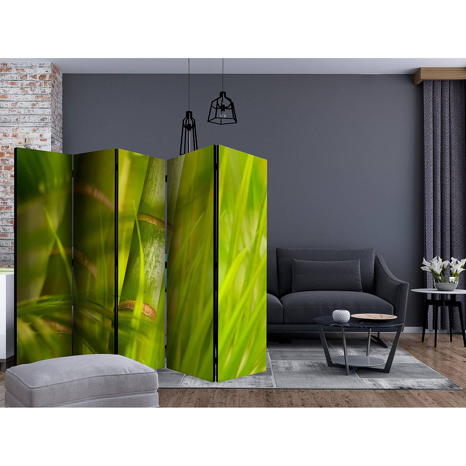 Paravent Bamboo Nature Zen von home24