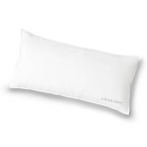 home24 3-Kammern Kopfkissen Jona Weiß/Weiß 80 x 40cm Feinste Mako-Einschütte mit Aloe Vera & Vital Finish von home24