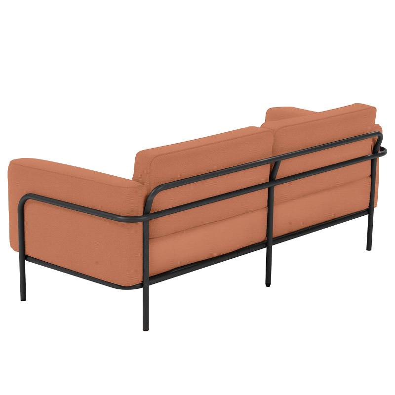 home24 3-Sitzer Outdoor-Sofa Mura 212 x 76 x 88cm Orange/Lachs von home24