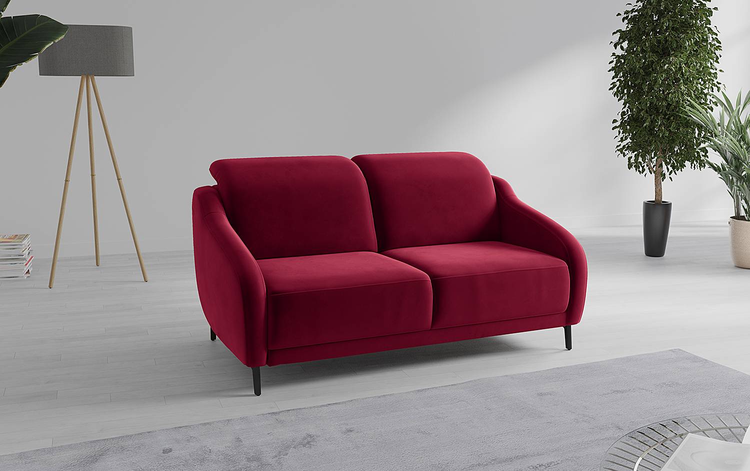 home24 3-Sitzer Sofa Sabarto - Relaxfunktion Rot Samt Ravi 192 x 93 x 104cm Funktion rechts Landhaus home24 3-Sitzer Sofa Sabarto - Relaxfunktion Rot Samt Ravi 192 x 93 x 104cm Funktion rechts Landhaus von home24