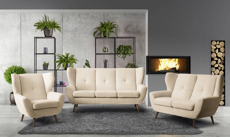 home24 3-Sitzer Sofa Samno Beige Cordstoff Lola 190 x 102 x 90cm Armlehne beidseitig montierbar Modern home24 3-Sitzer Sofa Samno Beige Cordstoff Lola 190 x 102 x 90cm Armlehne beidseitig montierbar Modern von home24