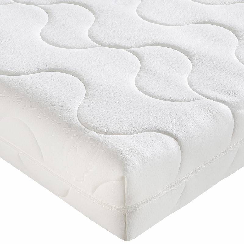 home24 7-Zonen Kaltschaummatratze Double Deluxe 80 x 200cm H3 Polyester Weiß von home24