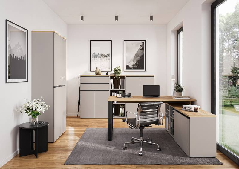 home24 Aktenschrank Deltona - 120 cm 80 x 120 x 40cm Grau home24 Aktenschrank Deltona - 120 cm 80 x 120 x 40cm Grau von home24