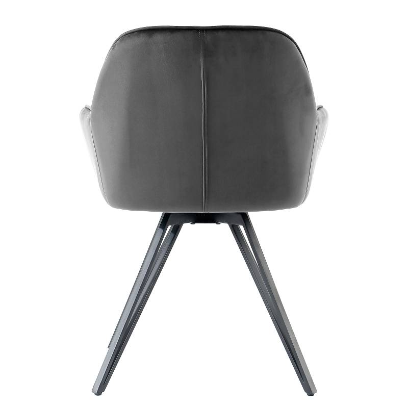 home24 Armlehnenstuhl Cois 2er-Set 61 x 82 x 62cm Grau/Beige von home24