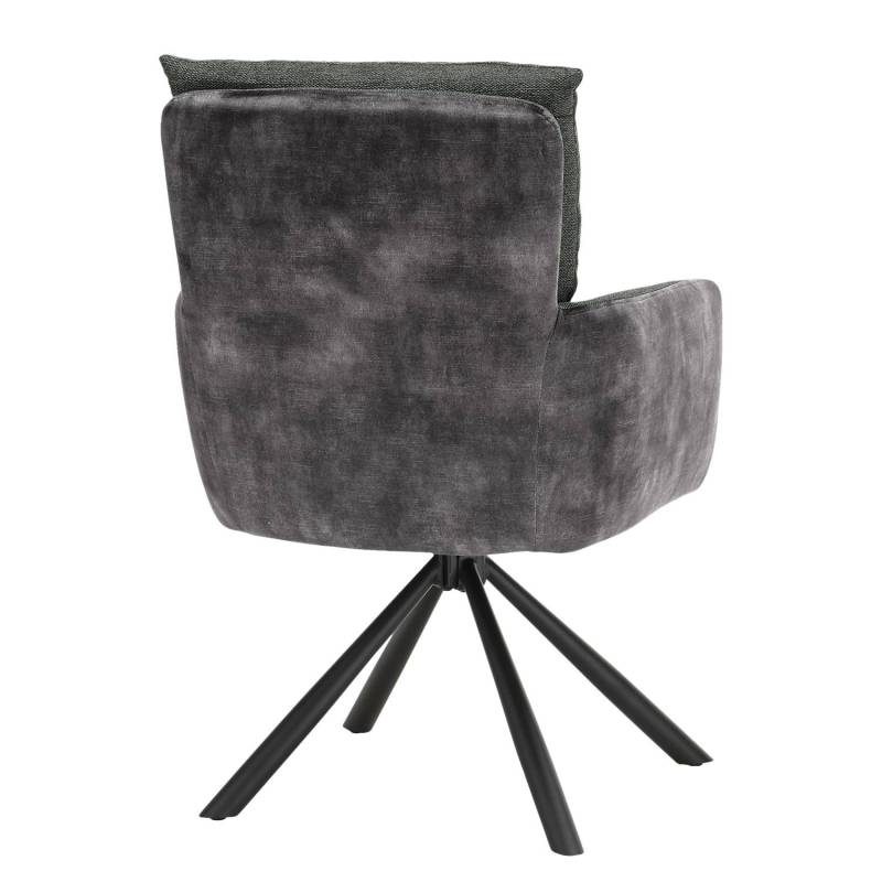 home24 Armlehnenstuhl Glama 2er-Set 58 x 94 x 67cm Grau/Multicolor von home24