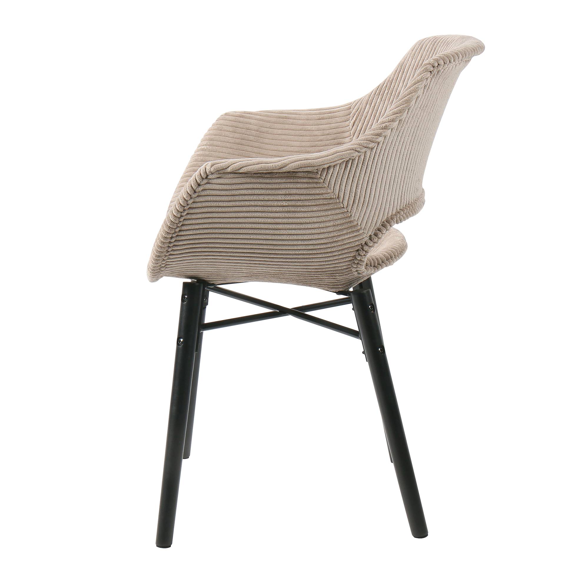 home24 Armlehnenstuhl Jalua 2er-Set 60 x 85 x 59cm Beige/Beige home24 Armlehnenstuhl Jalua 2er-Set 60 x 85 x 59cm Beige/Beige von home24