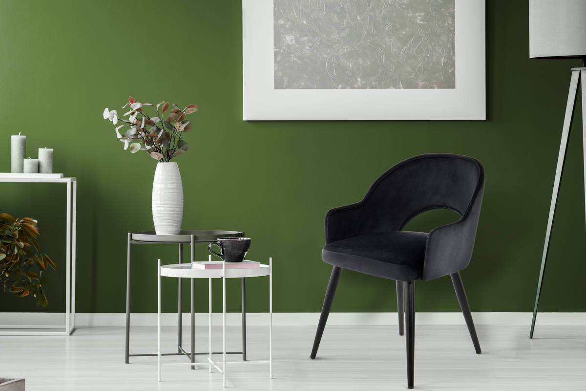 home24 Armlehnenstuhl Joris 2er-Set 55 x 77 x 58cm Schwarz/Schwarz von home24