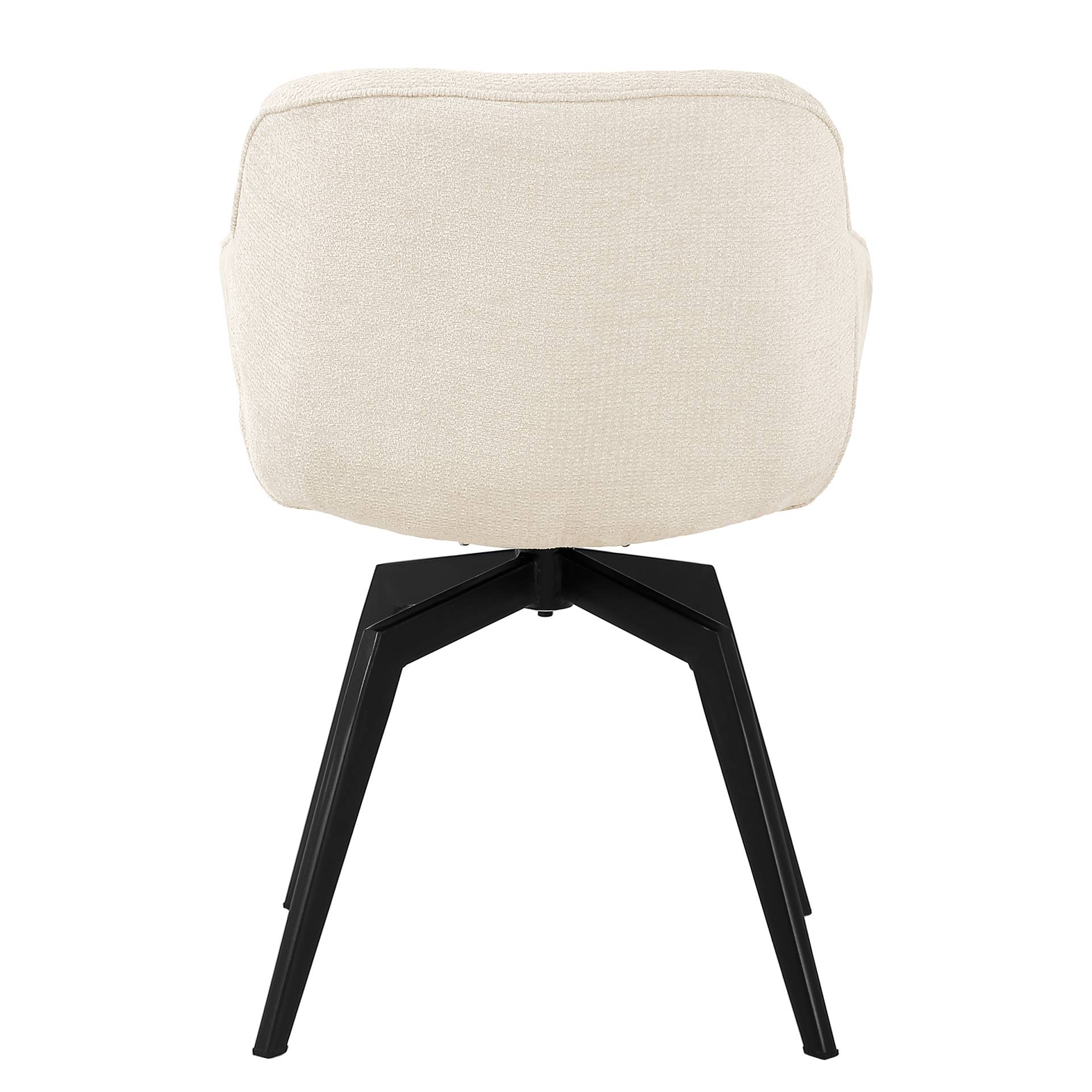 home24 Drehbarer Armlehnenstuhl MAAL 2er-Set 59 x 84 x 64cm Weiß/Beige/Creme home24 Drehbarer Armlehnenstuhl MAAL 2er-Set 59 x 84 x 64cm Weiß/Beige/Creme von home24