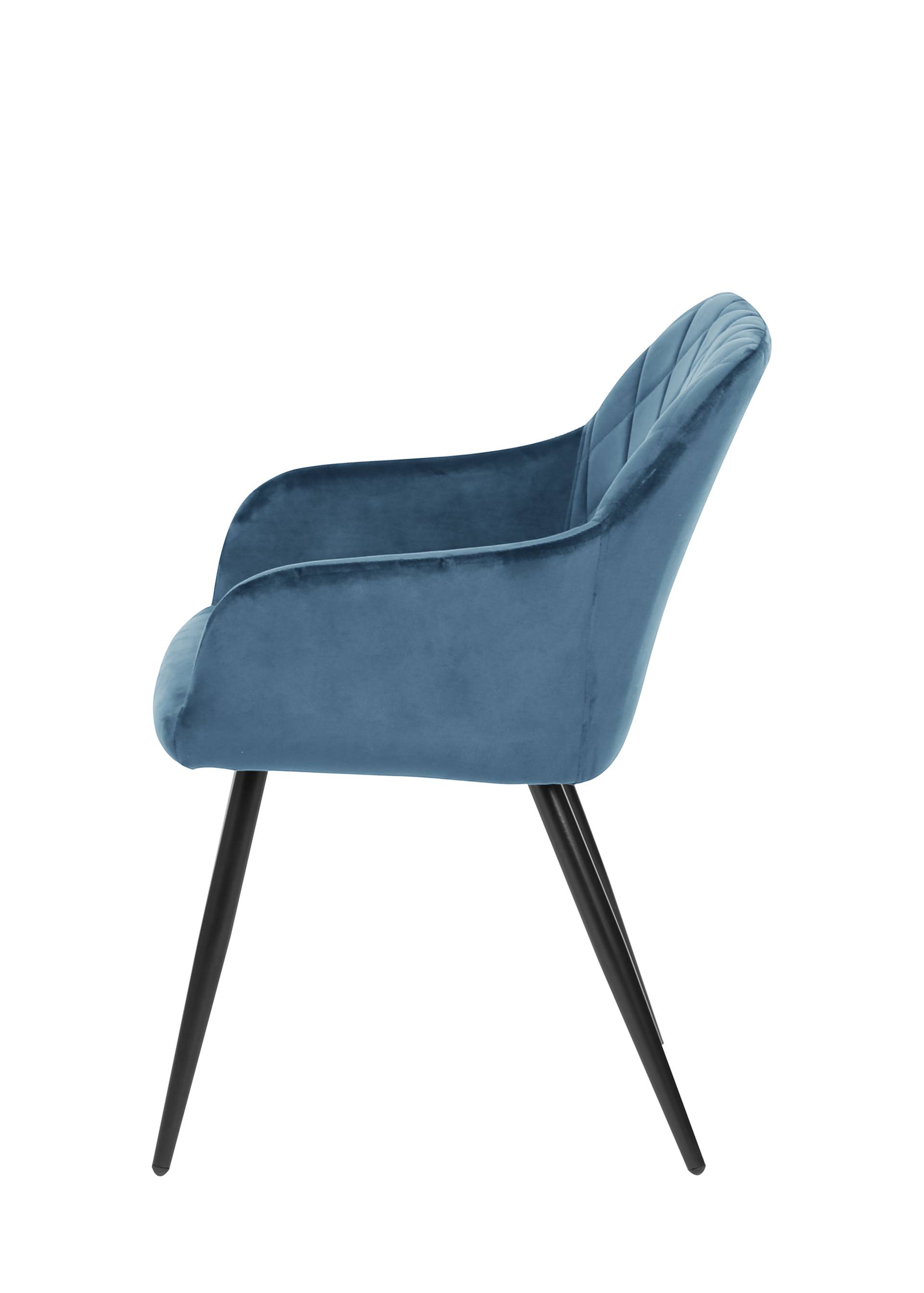 home24 Armlehnenstuhl Omure 2er-Set 54 x 83 x 60cm Blau/Blau home24 Armlehnenstuhl Omure 2er-Set 54 x 83 x 60cm Blau/Blau von home24