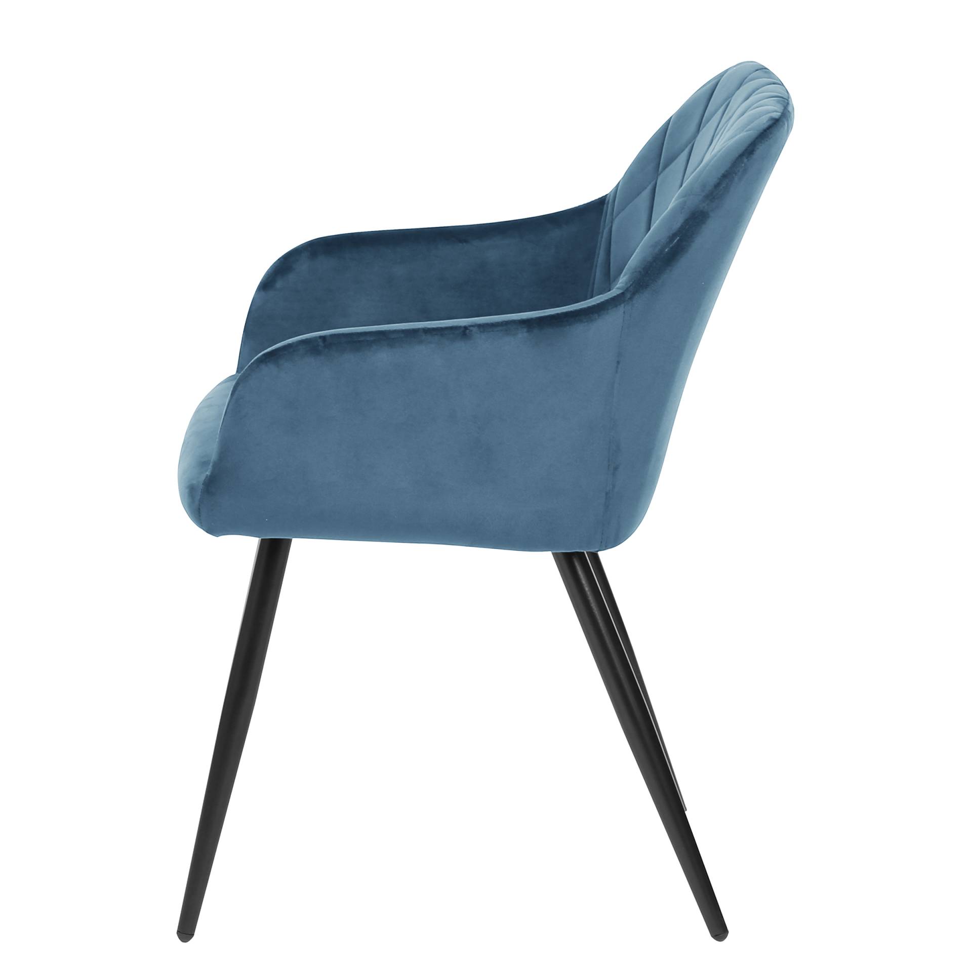 home24 Armlehnenstuhl Omure 2er-Set 54 x 83 x 60cm Blau/Blau home24 Armlehnenstuhl Omure 2er-Set 54 x 83 x 60cm Blau/Blau von home24