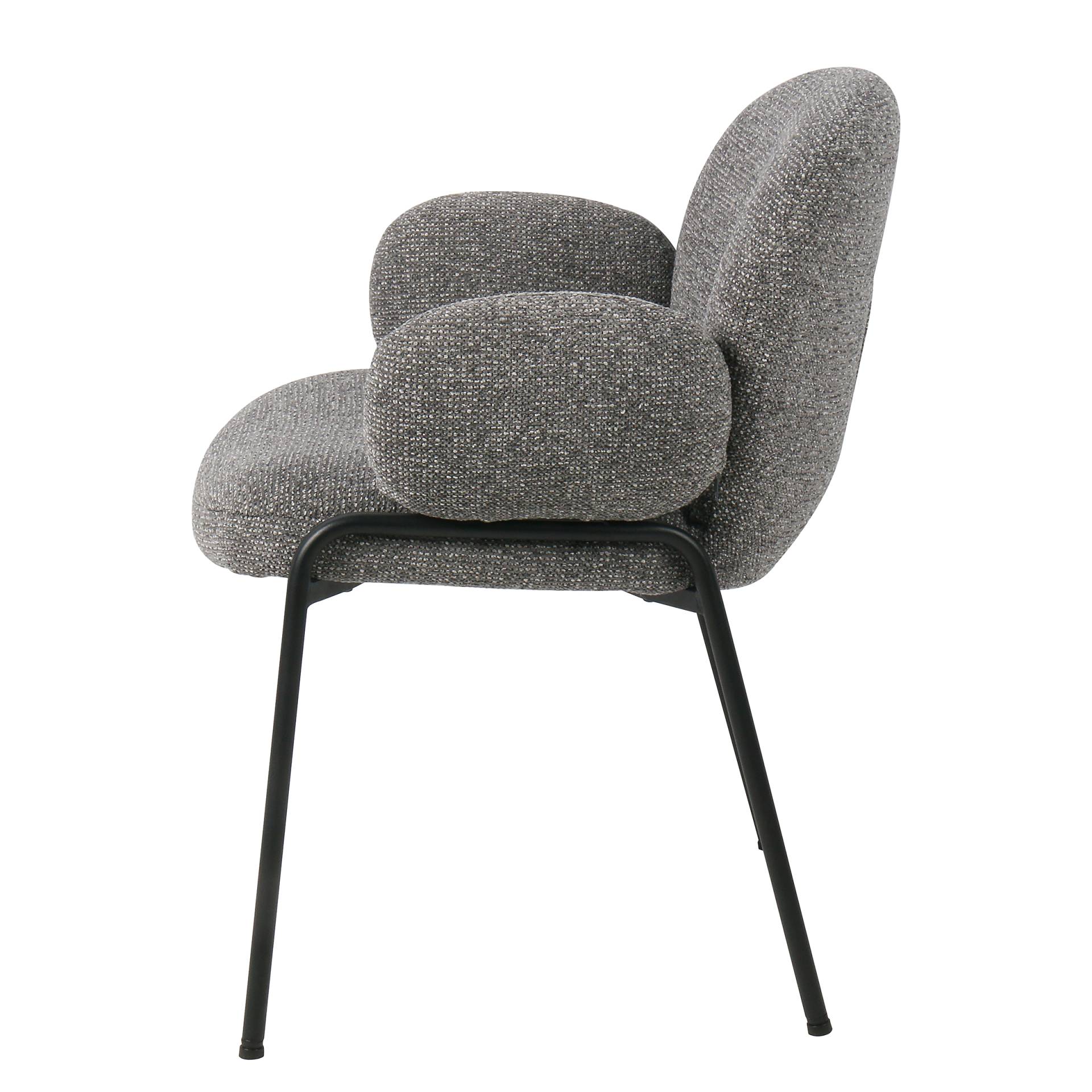 home24 Armlehnenstuhl Telan 2er-Set 60 x 81 x 61cm Schwarz/Grau home24 Armlehnenstuhl Telan 2er-Set 60 x 81 x 61cm Schwarz/Grau von home24