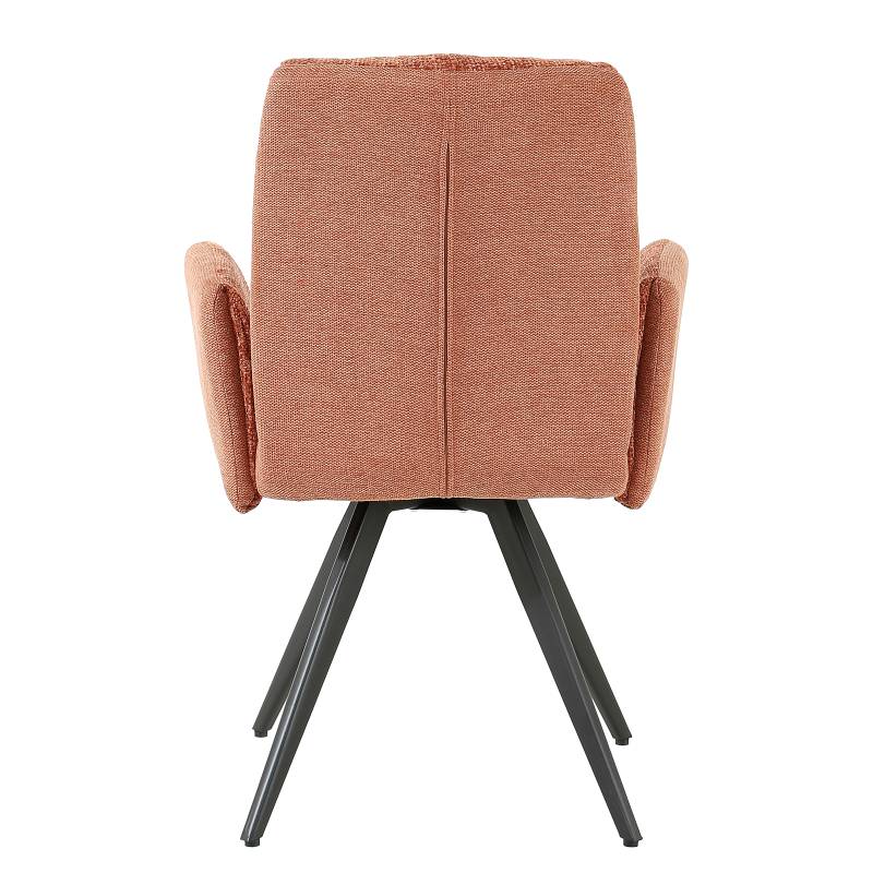 home24 Armlehnenstuhl Unma 2er-Set 63 x 94 x 65cm Orange/Terracotta von home24