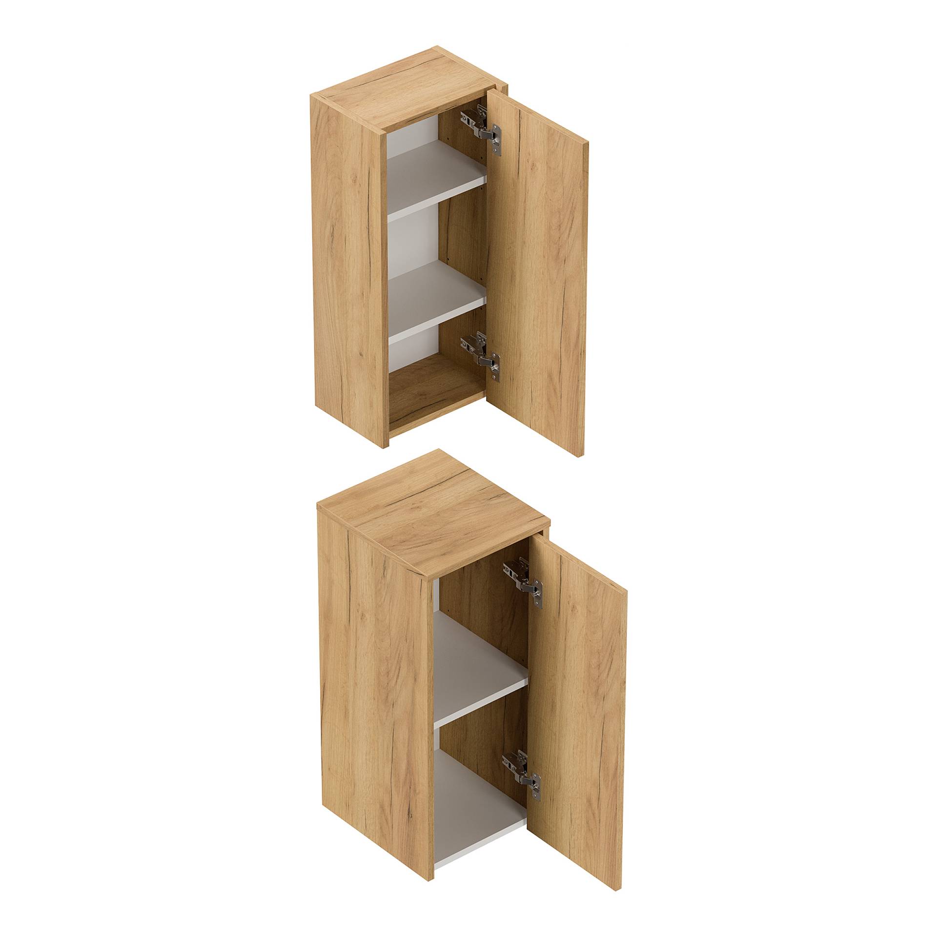 home24 Badschrank Set Limes 2er Set 30 x 71 x 33cm Holz/Eiche Dekor home24 Badschrank Set Limes 2er Set 30 x 71 x 33cm Holz/Eiche Dekor von home24