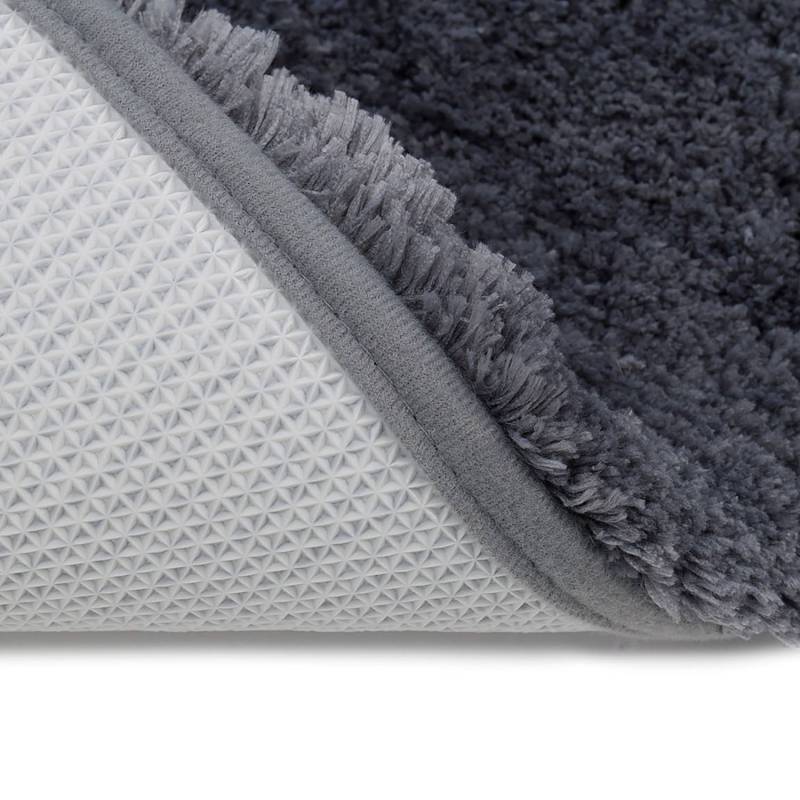 home24 Badteppich Deluxe Typ A 50 x 70cm Grau/Anthrazit von home24