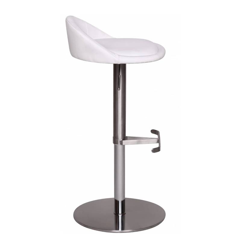 home24 Barhocker Elgard 43 x 90 x 43cm Weiß von home24