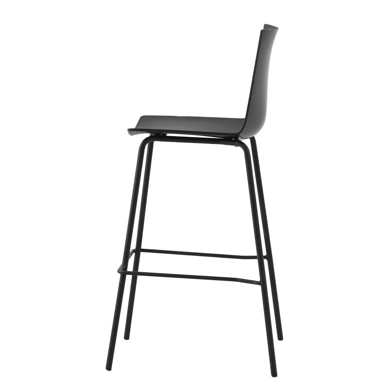 home24 Barstuhl Alleen 2er-Set 53 x 12 x 54cm Schwarz von home24
