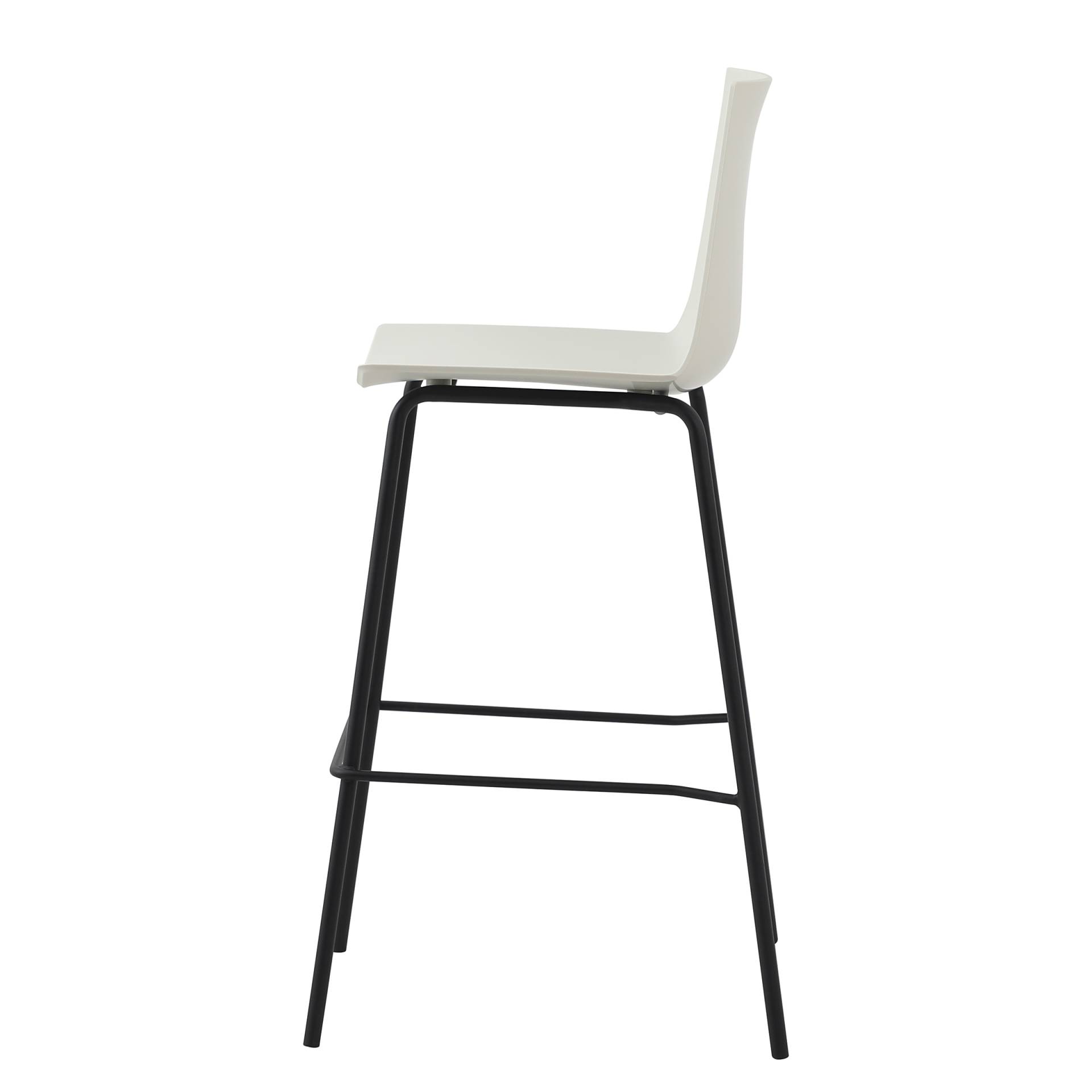 home24 Barstuhl Alleen 2er-Set 53 x 12 x 54cm Weiß von home24